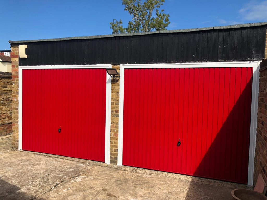 Red Up And Over Garage Doors